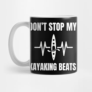 kayaking heartbeat Mug